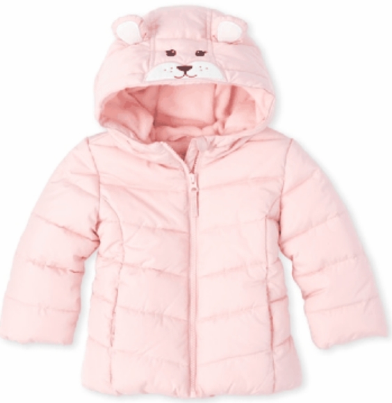 Other - CP Baby and Toddler Girl's Bear Puffer Jacket